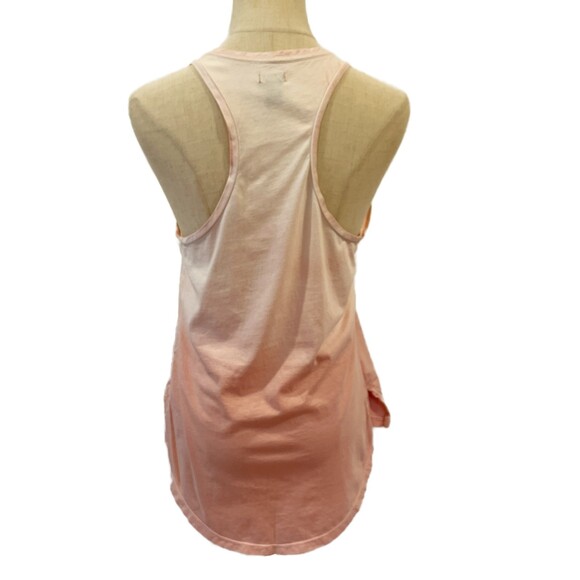 True Religion Pink Ombre Tank Top Big Stitch Hi Low Tank XS - Picture 4 of 8